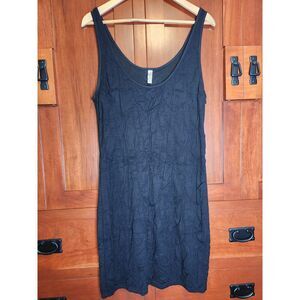 xhilaration Black Textured Fabric Bodycon Tank Mini Dress Scooped Neck Size XXL